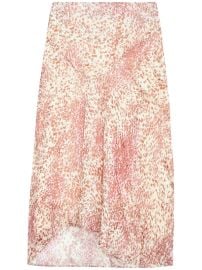 ISABEL MARANT Lisanne Midi Skirt Red at Farfetch